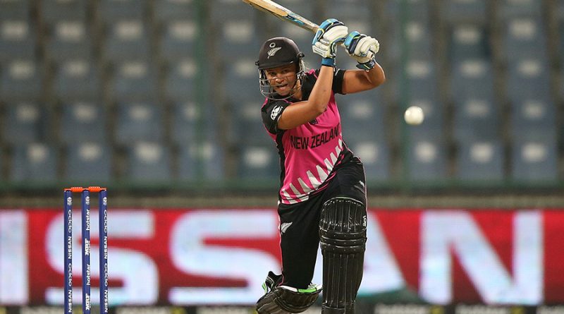 Suzie Bates brings out a drive through the off side, New Zealand v Sri Lanka, Women's World T20 2016, Group A, Delhi, March 15, 2016 ©IDI/Getty Images