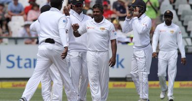 Rangana Herath became Sri Lanka's second-highest wicket taker, South Africa v Sri Lanka, 2nd Test, Cape Town, 2nd day, January 3, 2017 ©Gallo Images