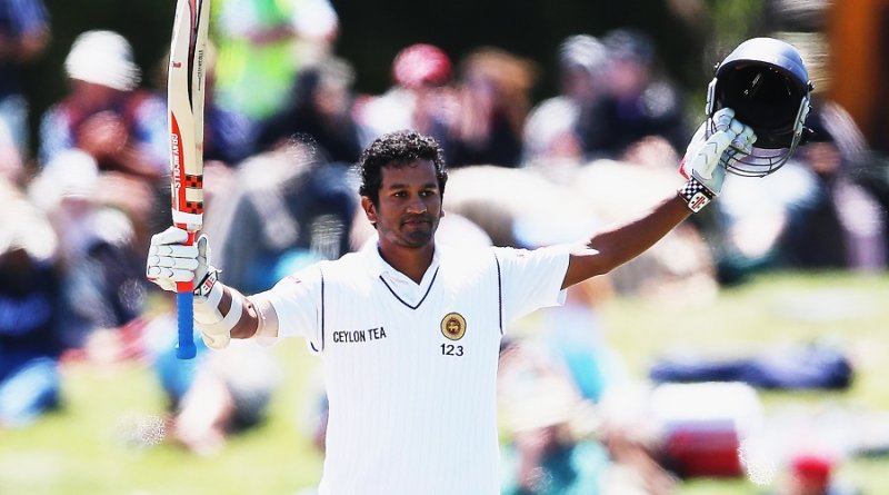 Dimuth Karunaratne raised his maiden Test century, New Zealand v Sri Lanka, 1st Test, Christchurch, 3rd day, December 28, 2014 ©Getty Images