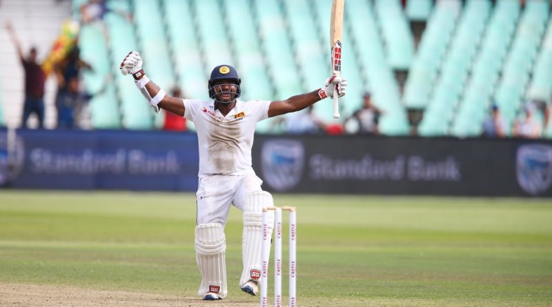 An ecstatic Kusal Perera after taking Sri Lanka to an improbable win, South Africa v Sri Lanka, 1st Test, Durban, 4th day, February 16, 2019 © Getty Images