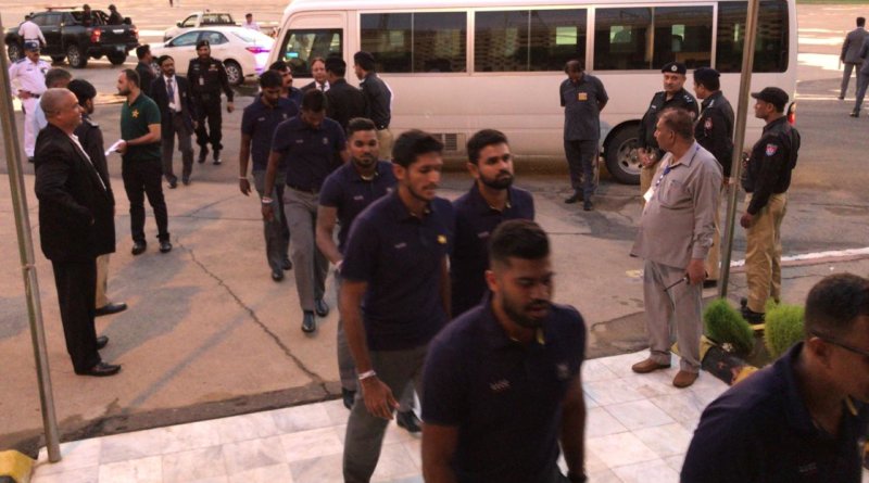 Arrival of Sri Lanka team at Karachi © TheRealPCB