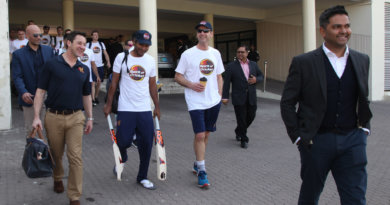 Marylebone Cricket Club Team landed in Lahore to play 4 match series under captaincy of Kumar Sangakkara © Pakistan Cricket