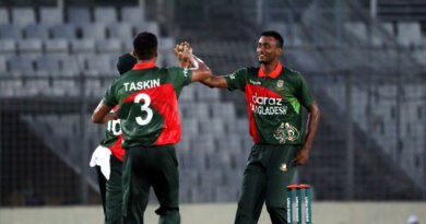Shoriful Islam celebrates a wicket, Bangladesh vs Sri Lanka, 2nd ODI, Dhaka, May 25, 2021 ©BCB / Raton Gomes
