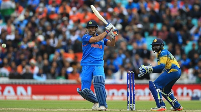 And finally, MS Dhoni struck a fifty to help India finish a healthy 321 for 6 in 50 overs © PA Photos