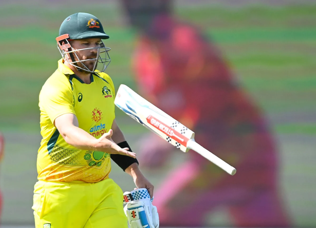 Aaron Finch fell cheaply again•Sep 03, 2022•Getty Images