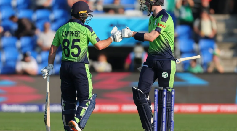 Curtis Campher and George Duckell shared a crucial century stand•Oct 19, 2022•ICC via Getty Images