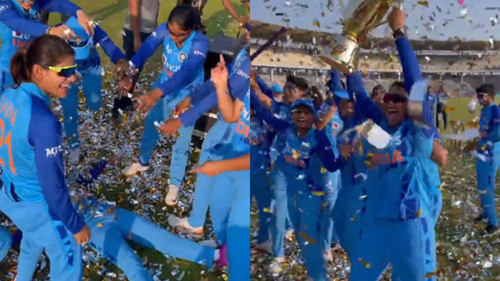 India Women's Team Victory celebration