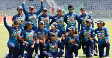 The Sri Lanka players are all smiles after their victory•Oct 08, 2022•Asian Cricket Council