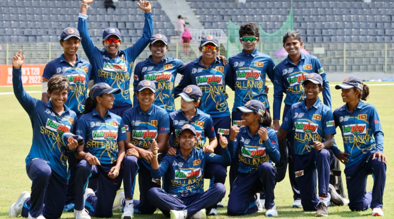 The Sri Lanka players are all smiles after their victory•Oct 08, 2022•Asian Cricket Council