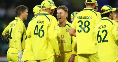 Adam Zampa took three wickets in two overs•Nov 19, 2022•Getty Images