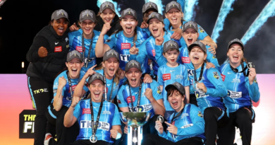 Fourth time's the charm - Adelaide Strikers with their maiden WBBL trophy•Nov 26, 2022•Cricket Australia via Getty Images