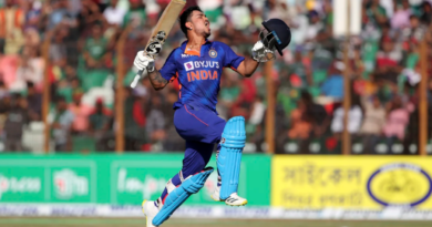 Ishan Kishan roars on getting to his double-hundred•Dec 10, 2022•Associated Press