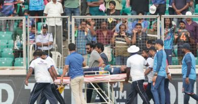 Jeffrey Vandersay had to be stretchered off the field after a collision with Ashen Bandara•Jan 15, 2023•BCCI