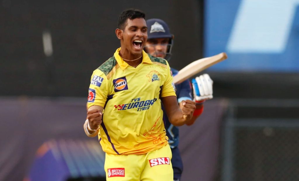 Matheesha Pathirana struck first ball on his IPL debut•May 15, 2022•BCCI