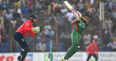 Najmul Hossain Shanto played fluently for a 27-ball fifty•Mar 09, 2023•Getty Images