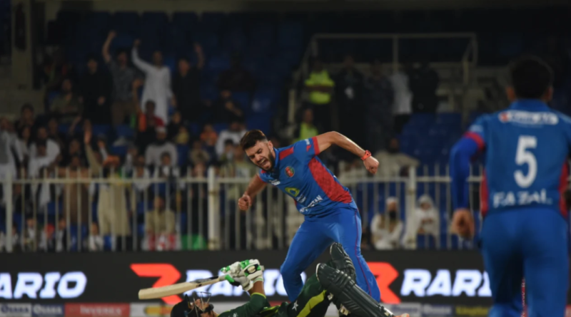 Naveen-ul-Haq knocked over Saim Ayub •Mar 24, 2023•Afghanistan cricket