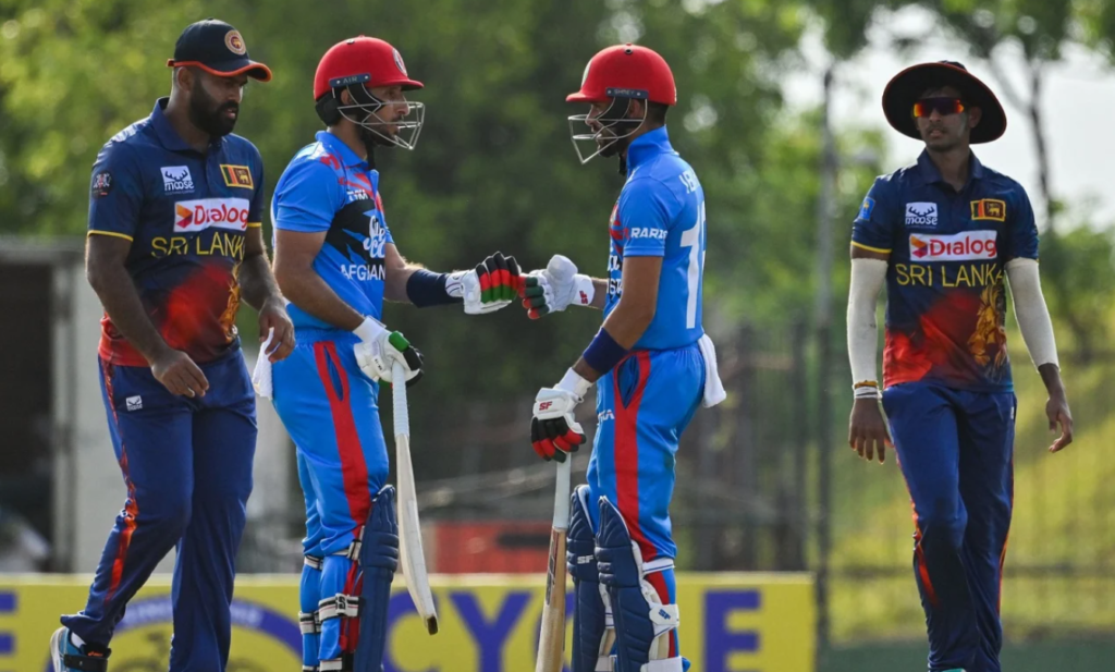 Rahmat Shah and Ibrahim Zadran added 146•Jun 02, 2023•AFP via Getty Images