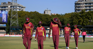 Dejected West Indies players leave the field•Jul 01, 2023•ICC via Getty Images