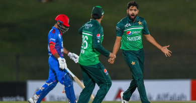 A fiery Haris Rauf picked up his maiden ODI five-for•Aug 22, 2023•AFP/Getty Images