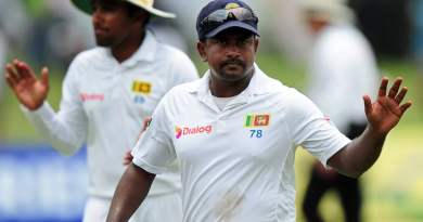 Rangana Herath became the first left-arm bowler to take nine wickets in an innings in Tests•Aug 16, 2014•AFP