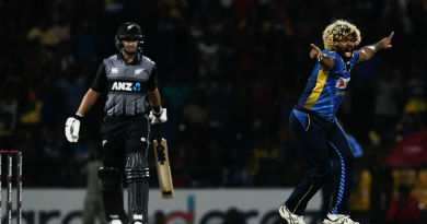 Lasith Malinga appeals for Ross Taylor's wicket•Sep 06, 2019•AFP