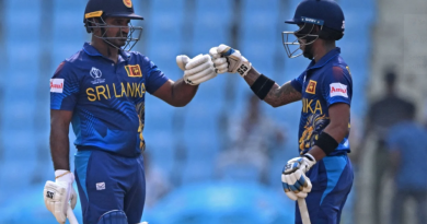 Kusal Perera and Pathum Nissanka gave Sri Lanka a quick start•Oct 16, 2023•AFP/Getty Images