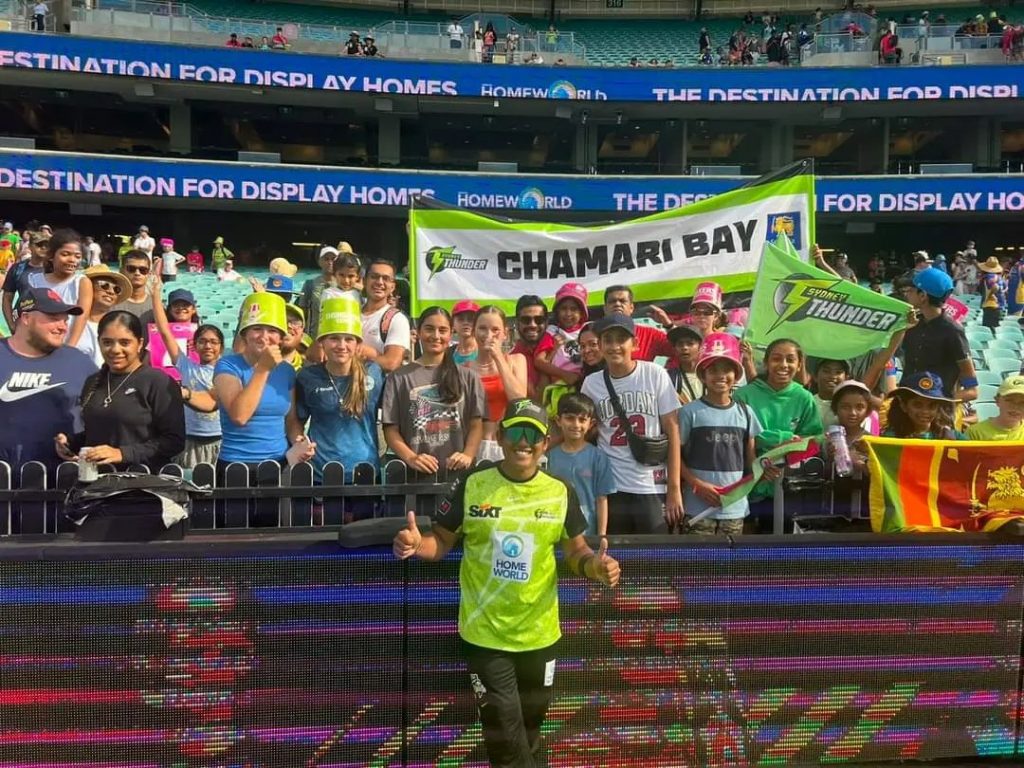 Sri Lankans were very excited about Chamari's performance in WBBL