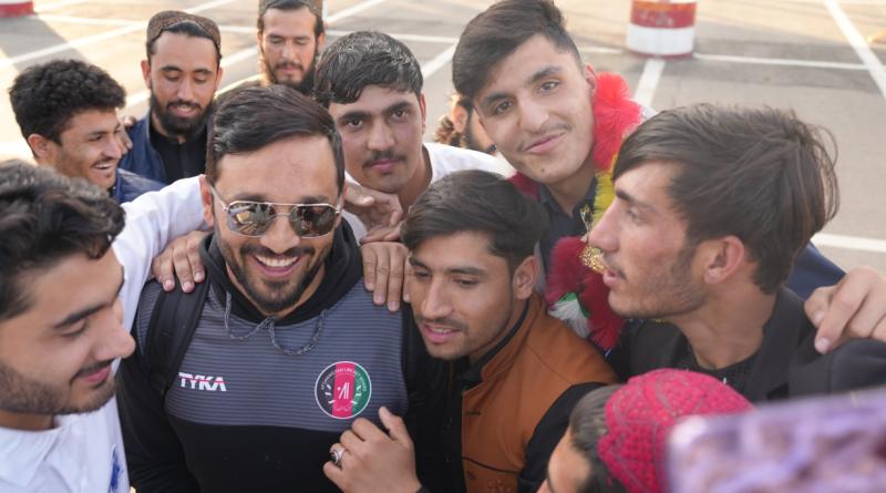 Afghan players received a warm welcome from their fans