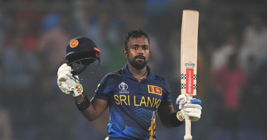 Charith Asalanka took 101 deliveries to reach his century•Nov 06, 2023•ICC/Getty Images