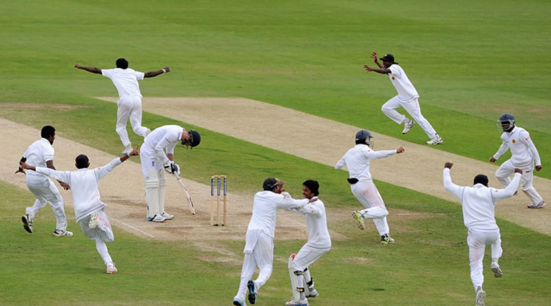 Sri Lanka go crazy after last man James Anderson falls with a ball to spare•Jun 24, 2014•Getty Images