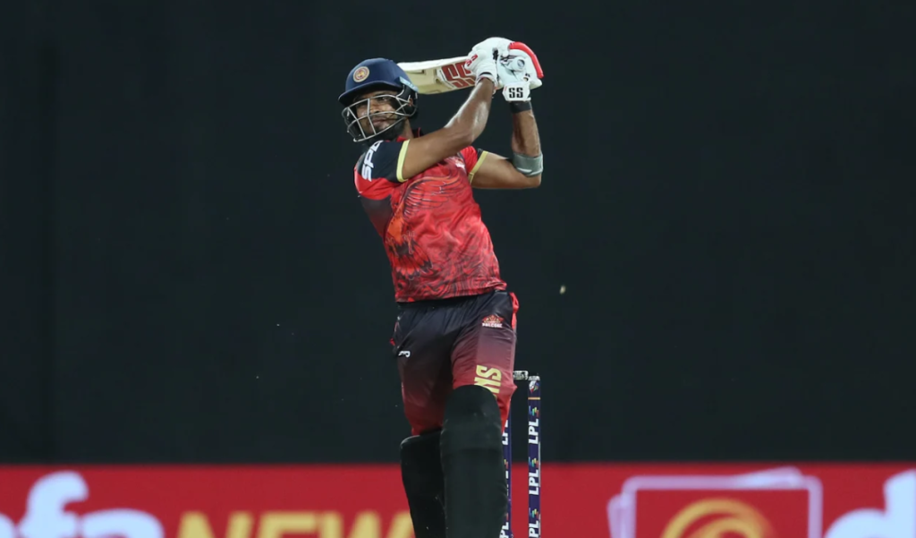 Dasun Shanaka's 15-ball 46 took Kandy Falcons home with 16 balls to spare•Jul 01, 2024•SLC