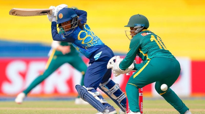 Harshitha Samarawickrama steadied the innings after quick wickets •May 02, 2025•SLC