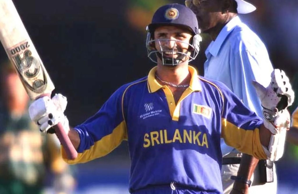 Man of the Match Marvan Atapattu is all smiles after reaching three figures against South Africa in Durban•Mar 03, 2003•Reuters