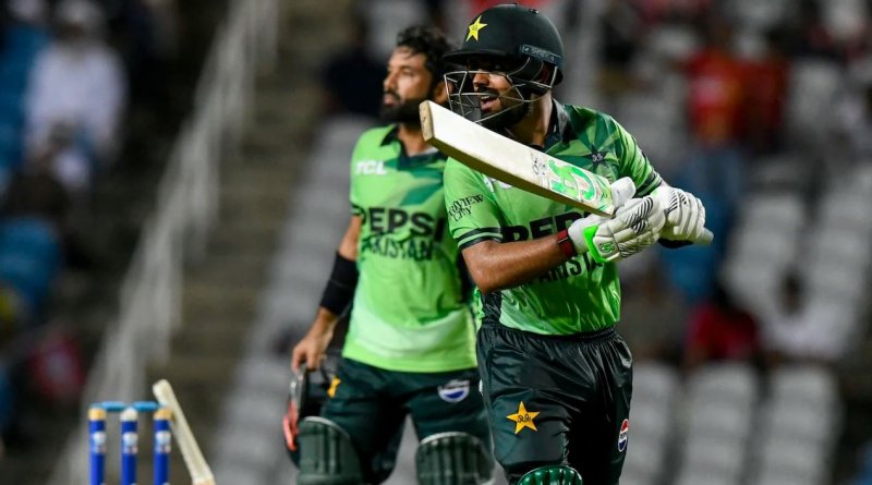 Babar Azam walks back after being stumped•Aug 08, 2025•AFP/Getty Images